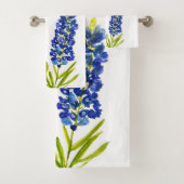 Bluebonnets Texas State Blue Flowers Aquarelle (En situation)