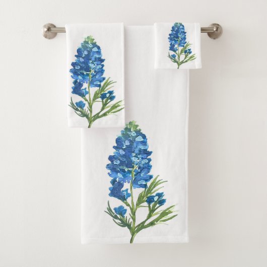 Bluebonnets Texas State Blue Flowers Aquarelle (En situation)