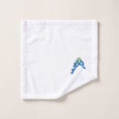 Bluebonnets Texas State Blue Flowers Aquarelle (Gant de toilette)