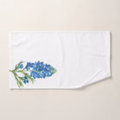 Bluebonnets Texas State Blue Flowers Aquarelle (Serviette à main)