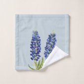 Bluebonnets Texas State Blue Flowers Aquarelle (Gant de toilette)