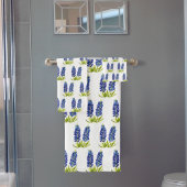 Bluebonnets Texas State Blue Flowers Aquarelle Ba