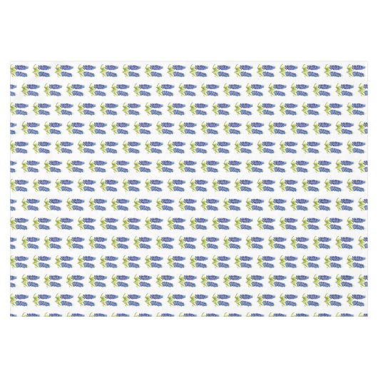 Bluebonnets Texas State Flowers Lupine Waterverf Tafelkleed (Voorkant (Horizontaal))