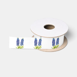 Bluebonnets Texas State Flowers Pattern Waterverf Lint