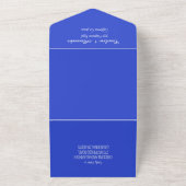 Bluebonnets Texas Texan Elegant QR Code Weddenscha All In One Uitnodiging (Buitenkant)
