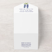 Bluebonnets Texas Wildflower Sweet 16 Zestien All In One Uitnodiging (Buitenkant)