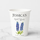 Bluebonnets Wildflower Blue Flowers Vrijgezellenfe Papieren Bekers (Voorkant)