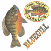 Bluegill Bream Vist van Angler Sticker (Voorkant)