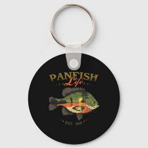 Bluegill Fish Panfish Life Est 2021 Gevist visser Sleutelhanger