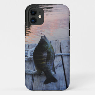 Bluegill in sunset Lake Arrowiad iPhone 11 Hoesje