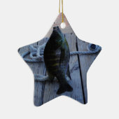 Bluegill in sunset Lake Arrowiad Keramisch Ornament (Rechts)