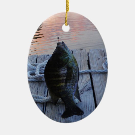 Bluegill in sunset Lake Arrowiad Keramisch Ornament (Voorkant)