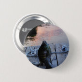 Bluegill in sunset Lake Arrowiad Ronde Button 5,7 Cm (Voorkant /achterkant)