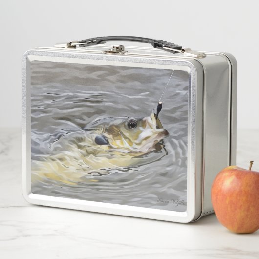 Bluegill neemt het aas (In situ)