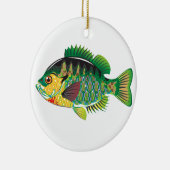 Bluegill Panfish Vector Keramisch Ornament (Rechts)