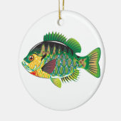 Bluegill Panfish Vector Keramisch Ornament (Links)