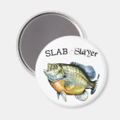 Bluegill Sunfish Slab Slayer Magneet (Voorkant / Achterkant)