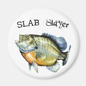 Bluegill Sunfish Slab Slayer Magneet (Voorkant)