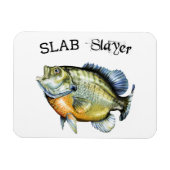 Bluegill Sunfish Slab Slayer Magneet (Horizontaal)
