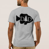 Bluegill Vist papa Silhouette | VADERDAG T-shirt (Achterkant)
