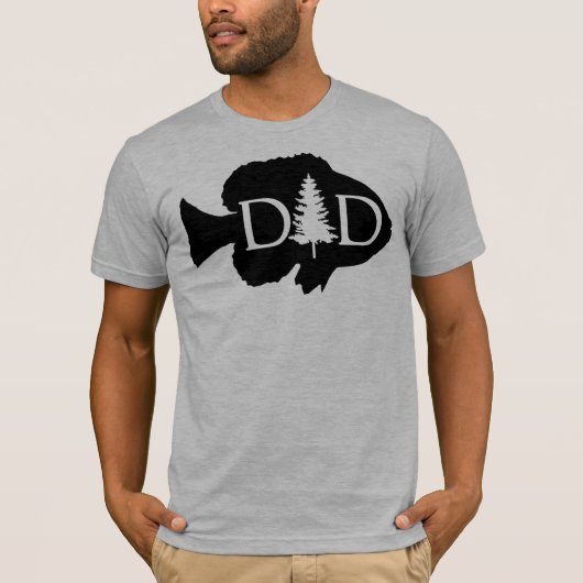 Bluegill Vist papa Silhouette | VADERDAG T-shirt (Voorkant)
