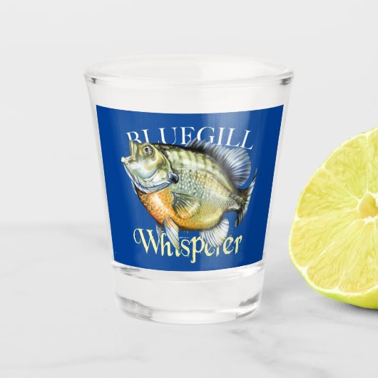 Bluegill Whisperer Shot Glas (Voorkant)