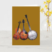 Bluegrass Band gefilterd Kaart (Gele Bloem)