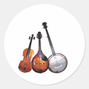 Bluegrass Band Ronde Sticker