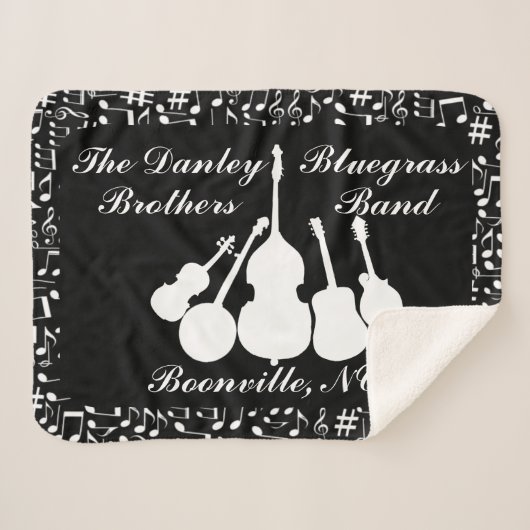 BLUEGRASS BAND SHERPA DEKEN (Voorkant (horizontaal))