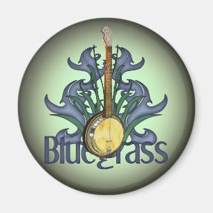 Bluegrass Banjo Design Magnets Magneet