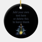Bluegrass Banjo Personalized Ornament (Achterkant)
