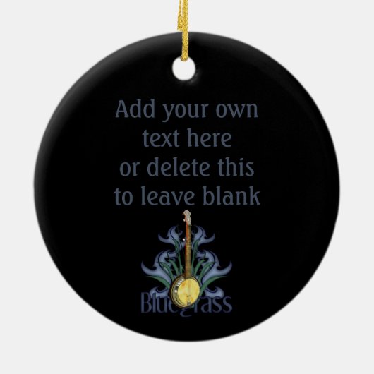 Bluegrass Banjo Personalized Ornament (Achterkant)