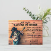 Bluegrass Birthday Party Invitation Kaart (Staand voorkant)