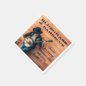 Bluegrass en Barbecue Party Papieren servetten (Hoek)