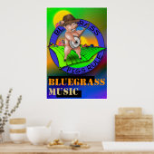 Bluegrass Music Poster (Keuken)