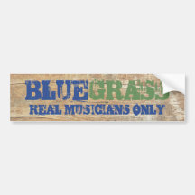 Bluegrass Music Real Musicians Alleen op hout