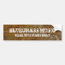 Bluegrass Music Real Musicians Alleen op hout
