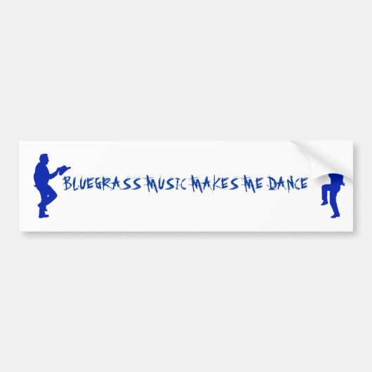 BLUEGRASS MUZIEK-BUMPERSTICKER BUMPERSTICKER (Voorkant)