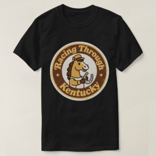 Bluegrass State Pride Kentucky Paardenrennen Vinta T-shirt