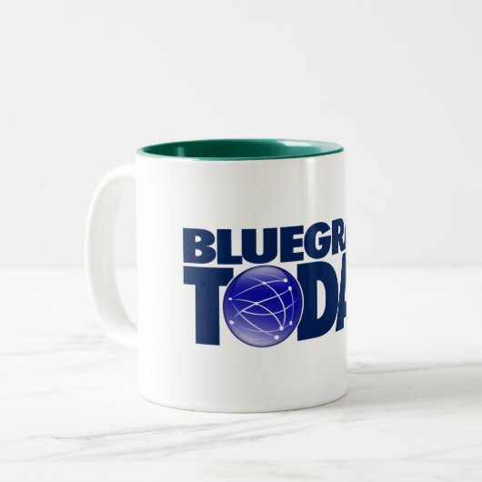 Bluegrass Today Logo tasse à café (Devant gauche)