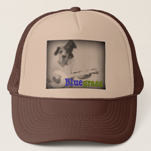 "Bluegrass" — Trucker Hat — verstelbaar Trucker Pet (Voorkant)