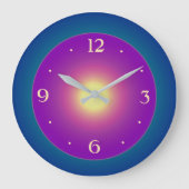 Bluegreen Atmosphérique avec horloge centre violet (Recto)