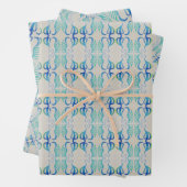 Bluegreen Wrapping Paper Flat Sheet Set van 3 (In situ)