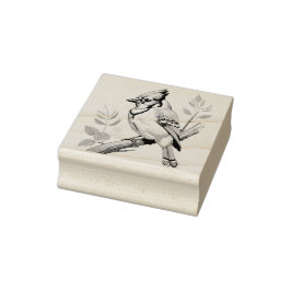 Bluejay Bird Rubber Stamp Rubberstempel