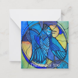 "Bluejay" Denken aan u Kaarten Notitiekaartje