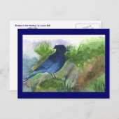 Bluejay in Muskeg Briefkaart (Voorkant / Achterkant)