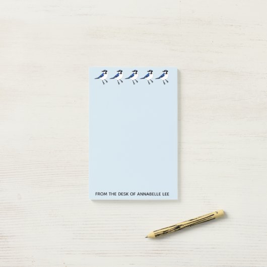 Bluejays Post-it® Notes (Op bureau)