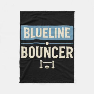 Blueline Bouncer Grappige Hockey Verdediger Speler Fleece Deken