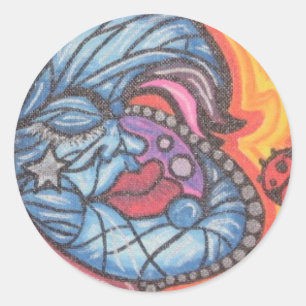 BlUeMoOn Ronde Sticker