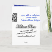 BlueMusicnote strip-aanpassen elke gelegenheid Kaart (Achterkant)